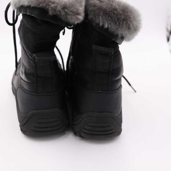 Apres by Lamo Vanessa Black Winter Boots Faux Fur Leather & Man-Made Size 7 - Picture 5 of 16